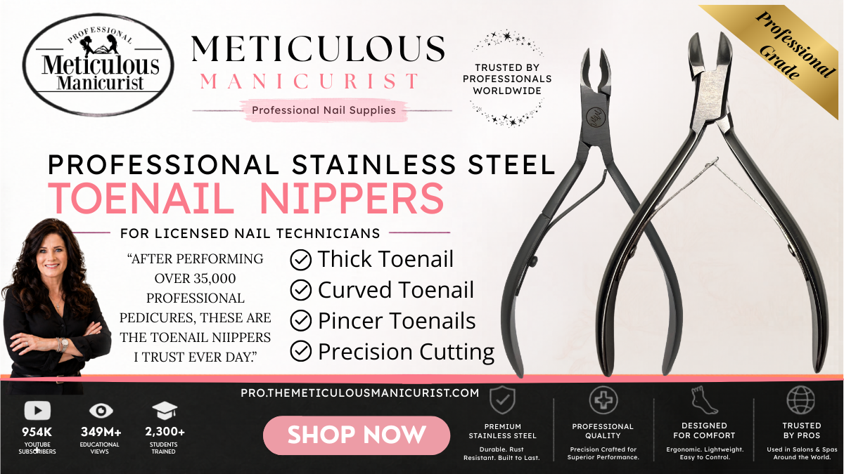 Professional stainless steel toenail nippers for thick toenails